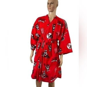 NCSU Wolfpack Fleece Robe Size XL North Carolina State University Fan Robe